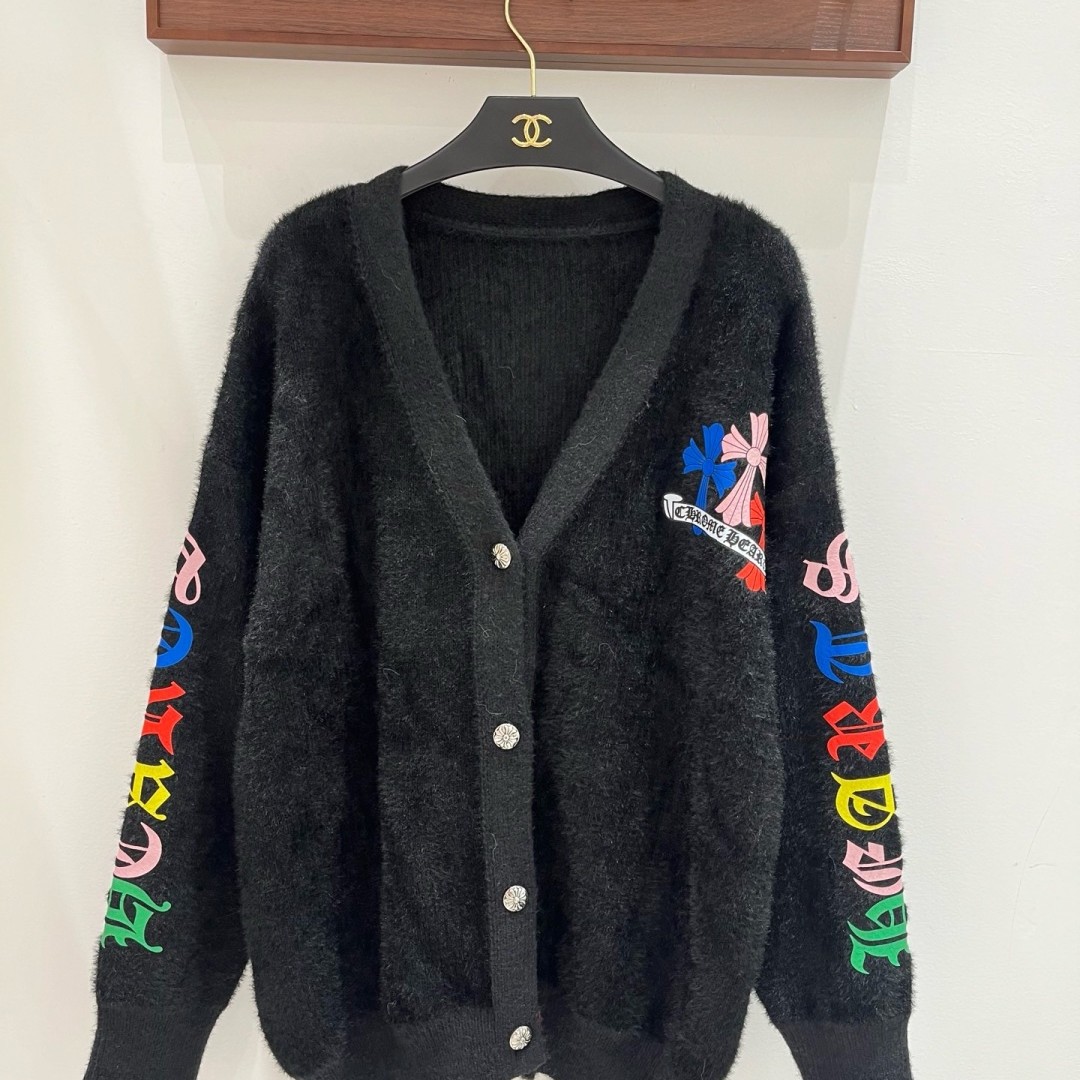 Chrome Hearts クロムハーツ フォークスミンクニットカーディガン ミルクホワイト - Detail image 9
