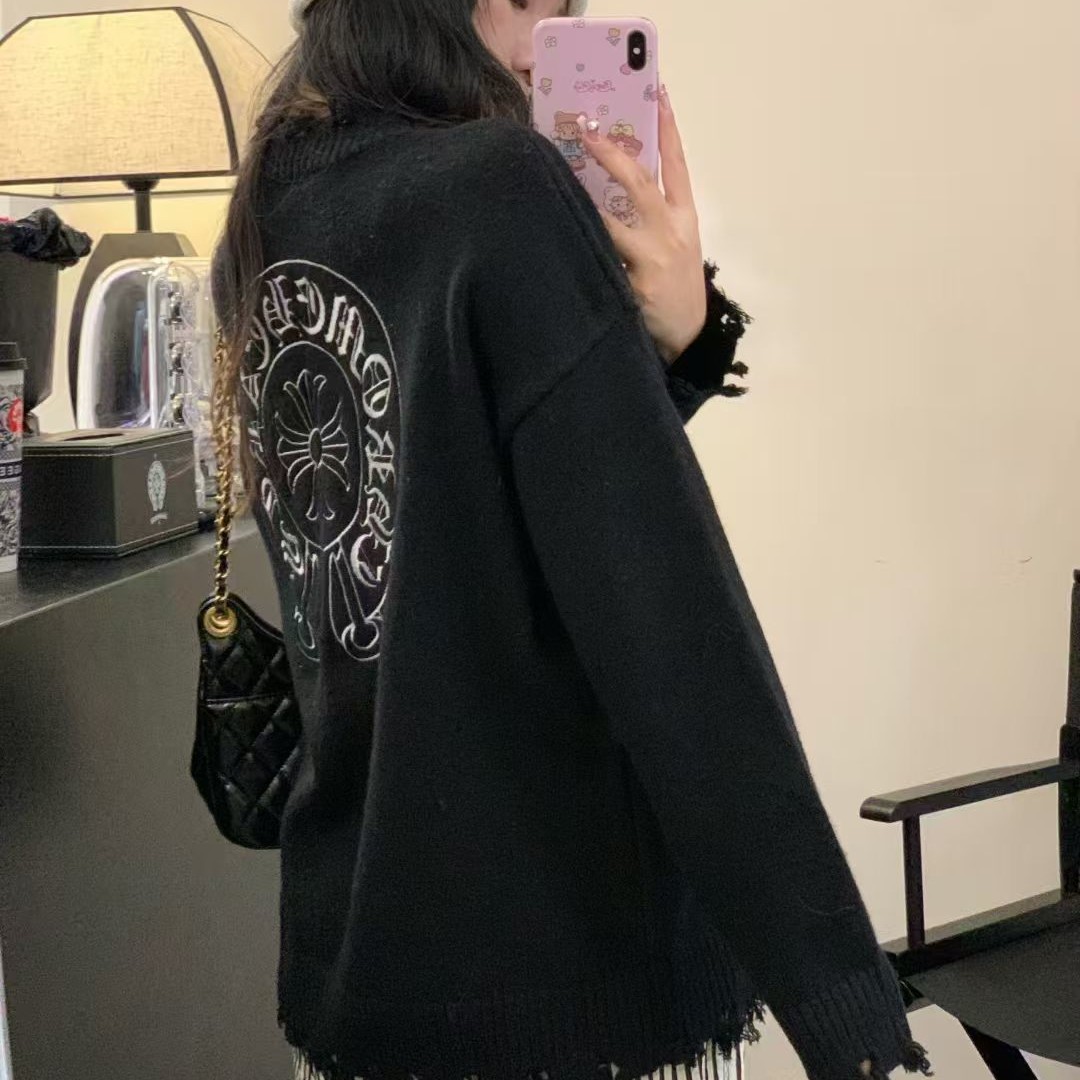 Chrome Hearts クロムハーツ 長袖ニットカーディガン ブラック フリーサイズ - Detail image 2