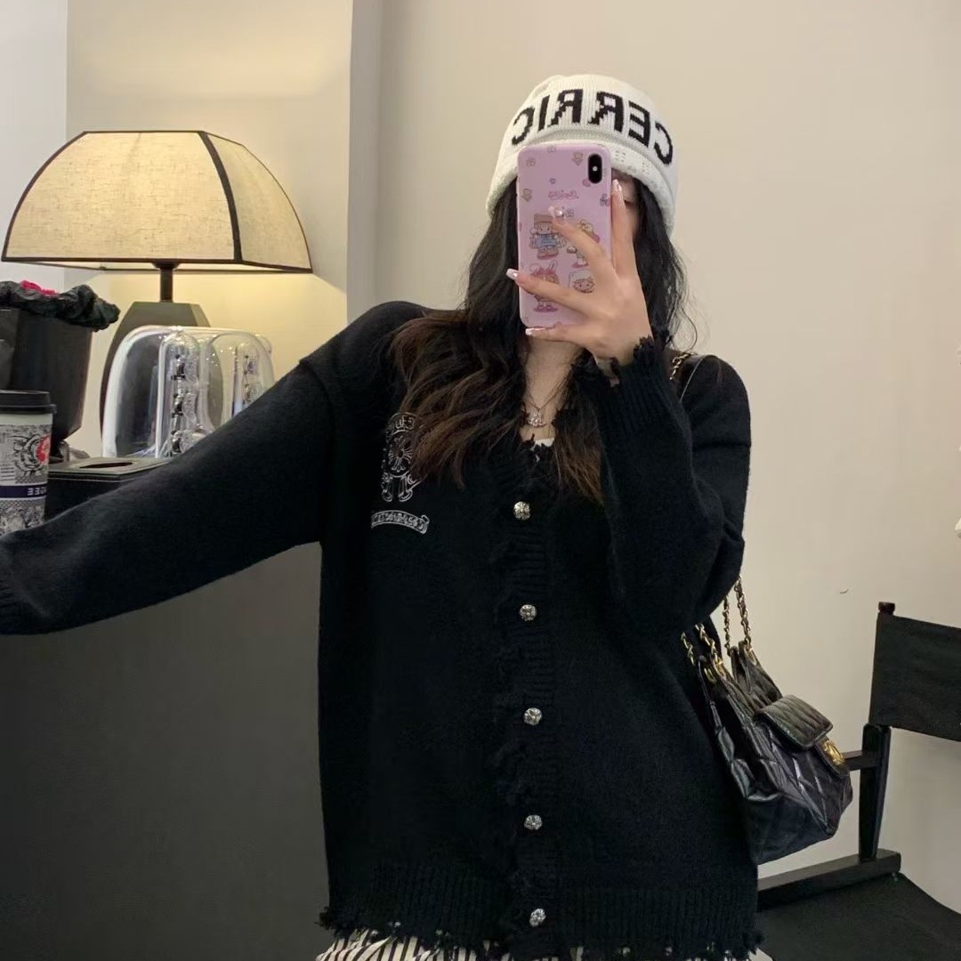 Chrome Hearts クロムハーツ 長袖ニットカーディガン ブラック フリーサイズ - Detail image 4