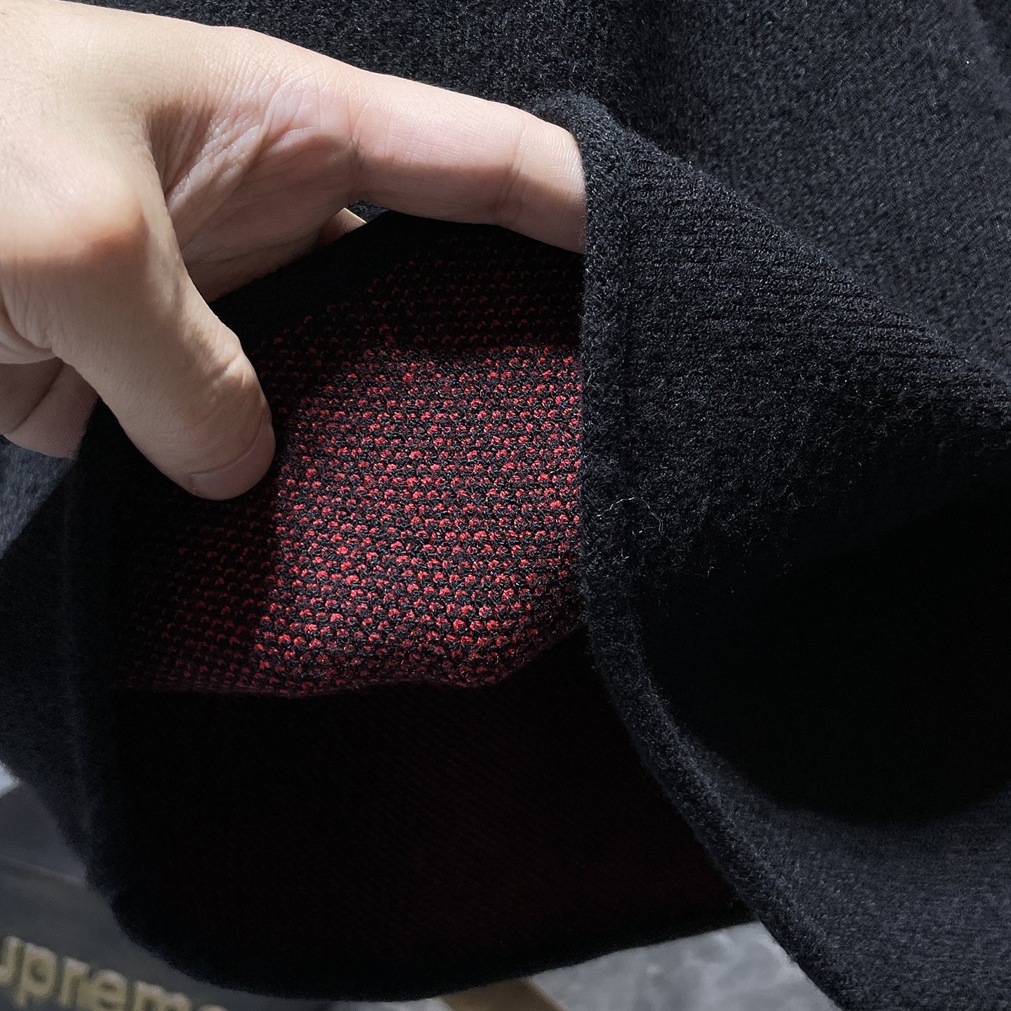 CHROME HEARTS クロムハーツ 秋冬 レッドクロス エナメルレザー刺繍 ニットセーター ブラック - Detail image 11
