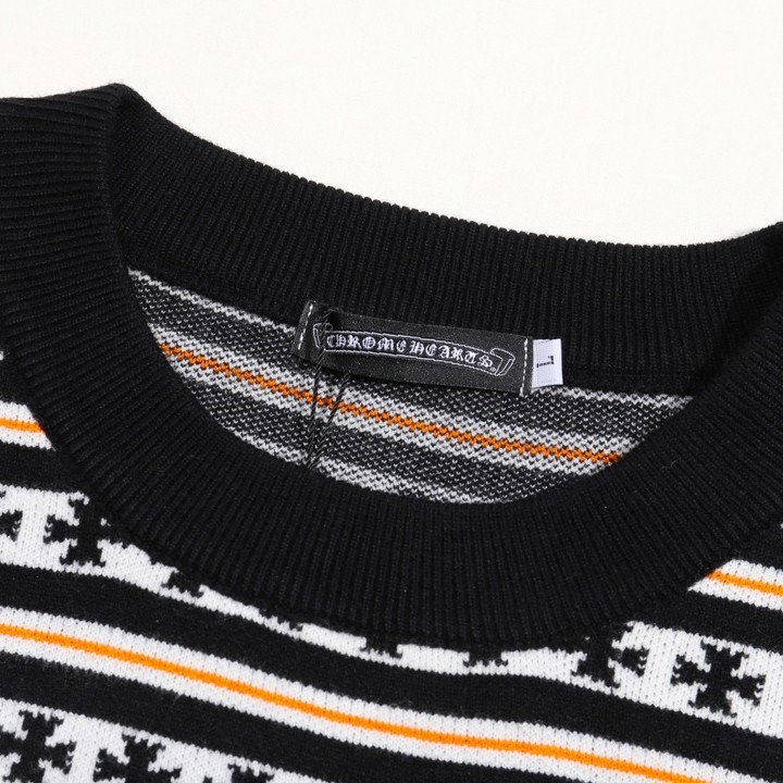 Chrome Hearts クロムハーツ 満身プリントウールセーター ブラック/イエロー - Detail image 5