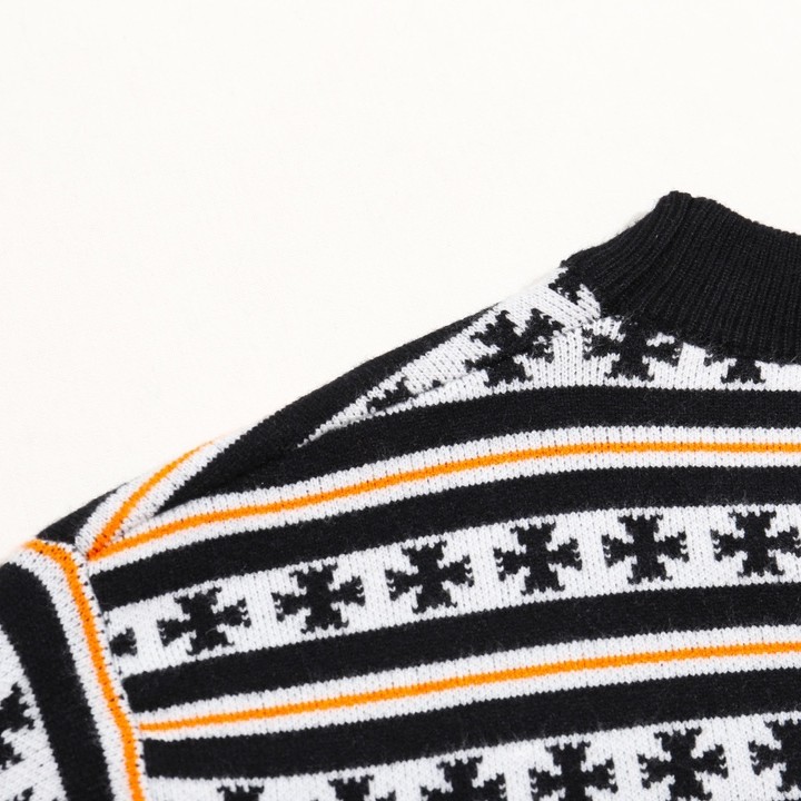 Chrome Hearts クロムハーツ 満身プリントウールセーター ブラック/イエロー - Detail image 7