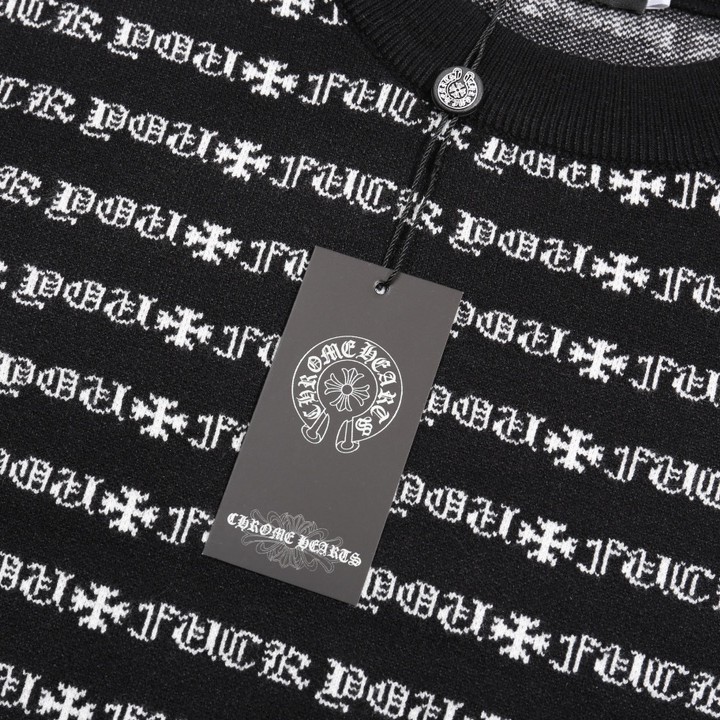 Chrome Hearts クロムハーツ 満身プリントウールセーター ブラック - Detail image 9