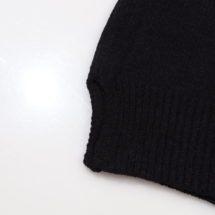 Chrome Hearts クロムハーツのオープンネックレザー&メタルディテールニットセーター - Detail image 9